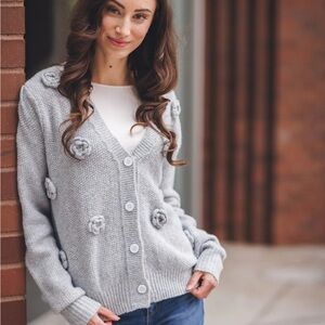 Papillon rose sweater